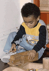 boy and truck